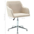 Swen Studio -  Swivel Dining Chairs 6 pcs Cream Fabric (UK/IE/FI/NO only) (6x331500)